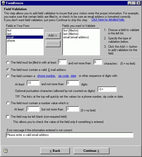 FormBreeze Screenshot